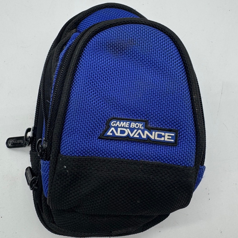 Nintendo Game Boy Advance SP GBA Carrying Case Blue Mini Backpack Travel Bag